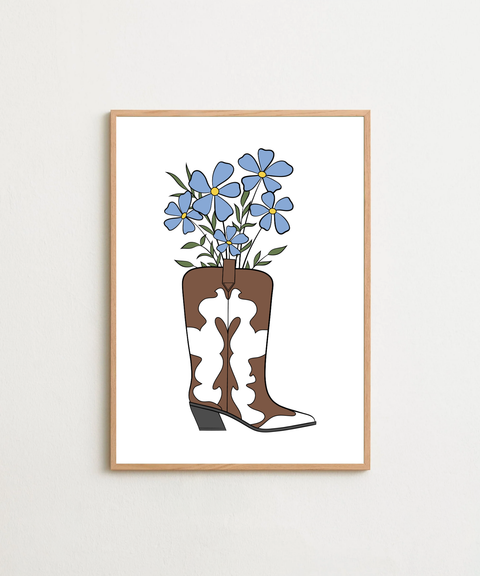 Howdy poster visad med valfri ram – FrenzyFrame