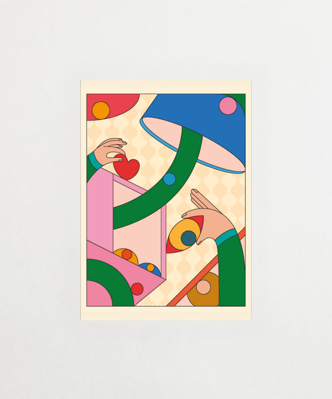 Inside the Box poster med abstrakt motiv – FrenzyFrame