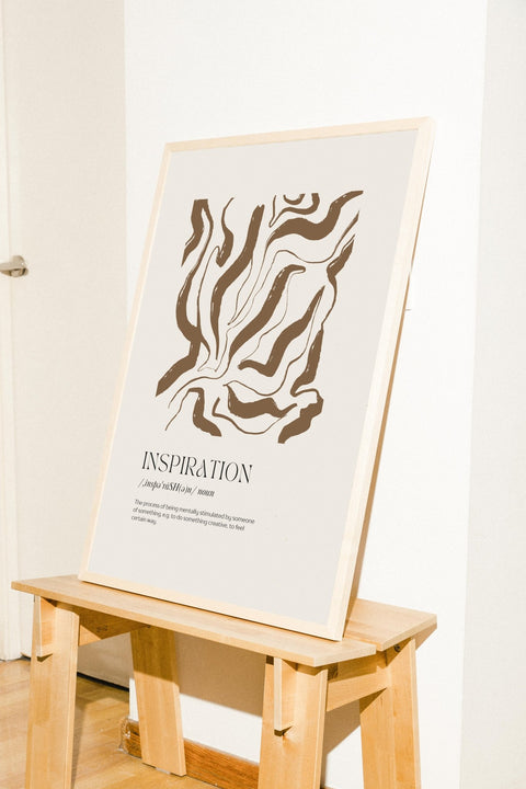 Inspiration in Motion poster visad med valfri ram – FrenzyFrame