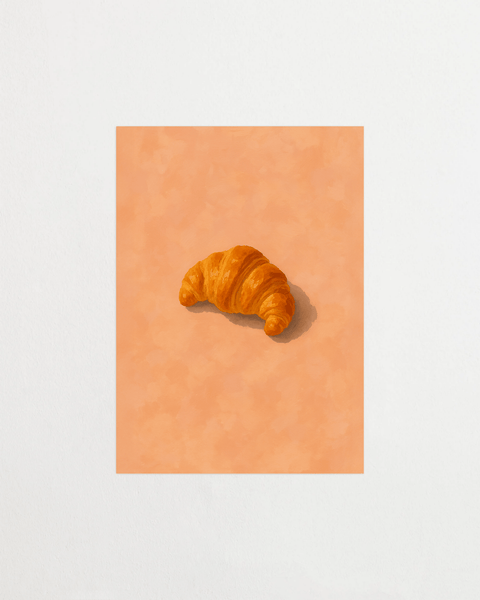 Le Croissant poster med fransk köksmotiv – FrenzyFrame