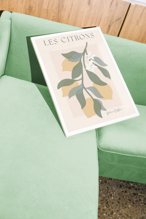 Les Citrons poster visad med valfri ram – FrenzyFrame