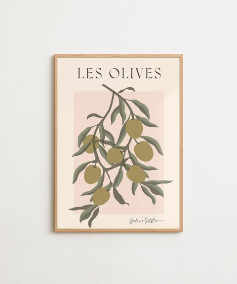 Les Olives poster visad med ram som tillval – FrenzyFrame