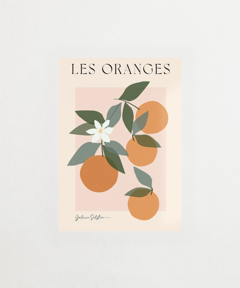 Les Oranges poster med fruktmotiv – FrenzyFrame
