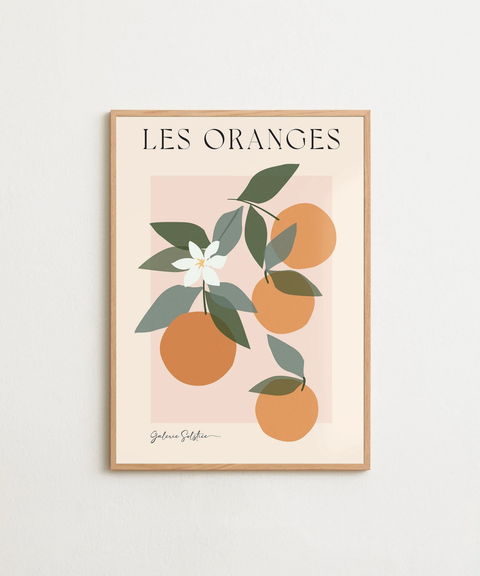 Les Oranges poster visad med ram som tillval – FrenzyFrame