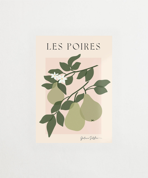 Les Poires poster med päron – FrenzyFrame
