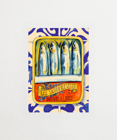 Les Savoureuses poster med illustrativt motiv – FrenzyFrame