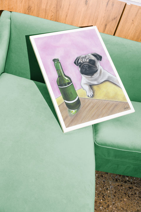 Loving Gaze poster med valfri ram från FrenzyFrame, visad i miljöbild