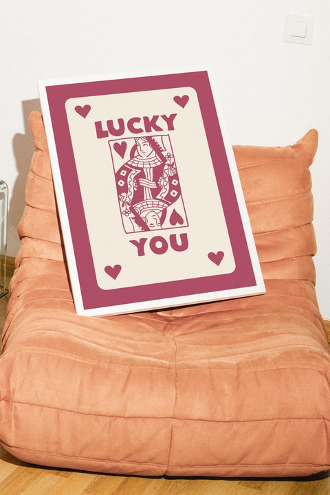 Lucky You poster visad med ram som tillval – FrenzyFrame