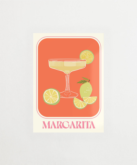 Margarita poster med cocktail-motiv – FrenzyFrame