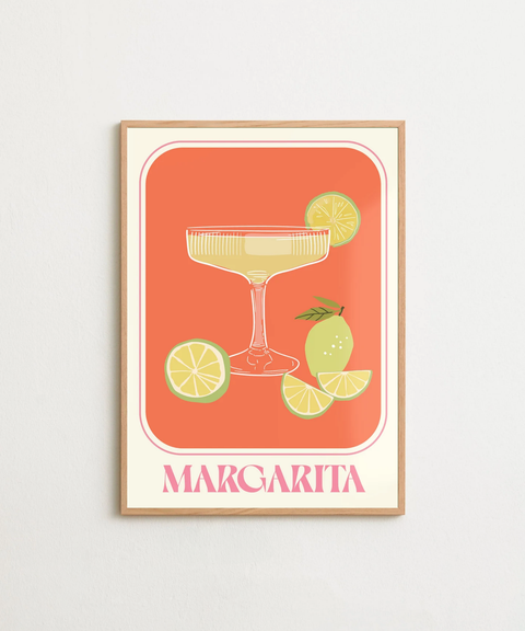 Margarita poster visad med ram som tillval - FrenzyFrame