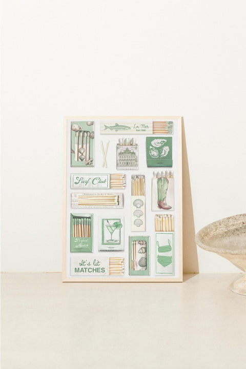 Matchbox Memories poster visad med valfri ram – FrenzyFrame