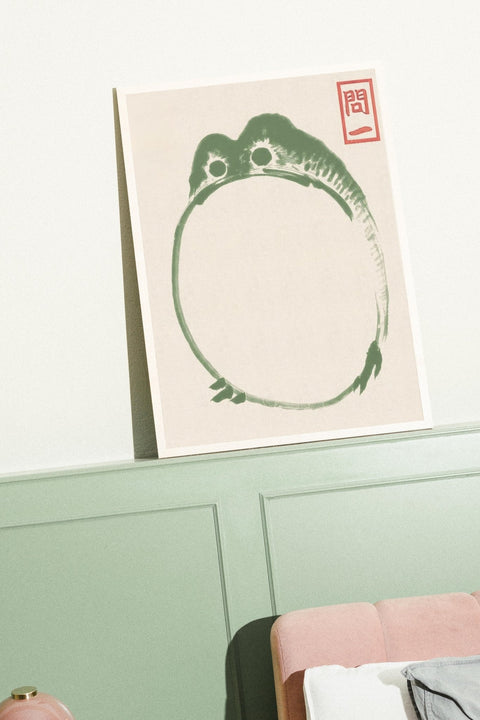 Matsumoto Hoji Frog Circle poster visad med valfri ram – FrenzyFrame