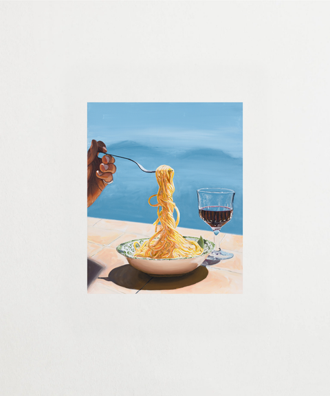 Mediterranean Bite poster med färgglada fruktmotiv – FrenzyFrame