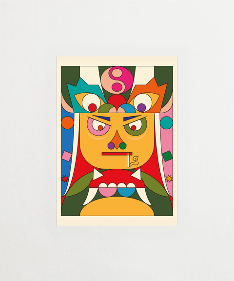Monk poster med illustration – FrenzyFrame