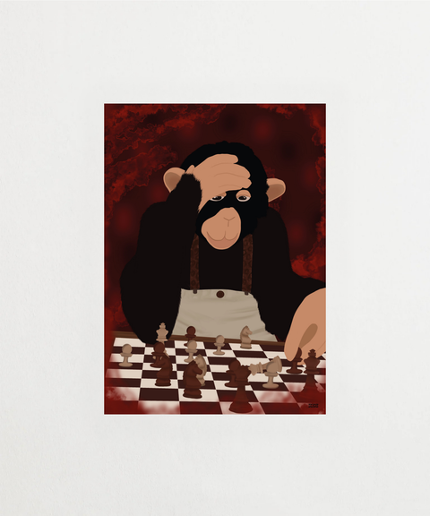 Monkey Schack matt poster – FrenzyFrame
