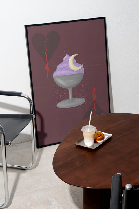 Moonbeam poster visad med ram som tillval – FrenzyFrame