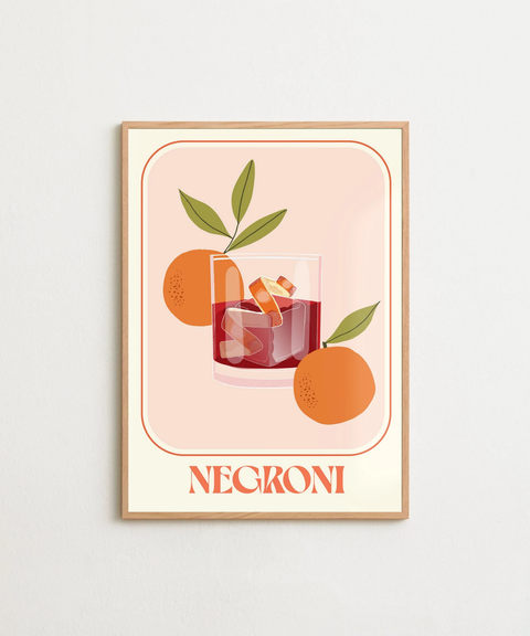 Negroni Nights poster med valfri ram – FrenzyFrame