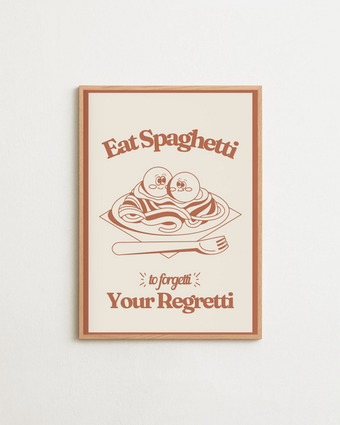 No Regretti poster visad med valfri ram – FrenzyFrame