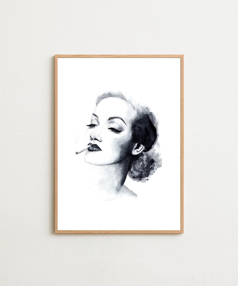 Old Hollywood poster på vägg med valfri ram – FrenzyFrame