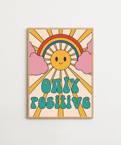 Only Positive poster visad med valfri ram – FrenzyFrame