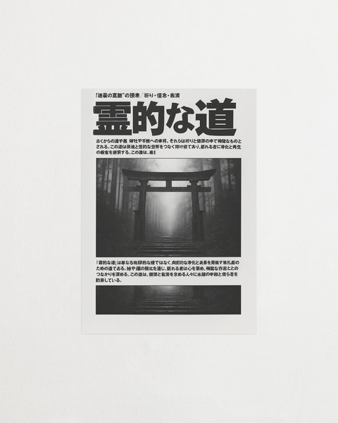 Path of the Spirit poster med abstrakt motiv – FrenzyFrame