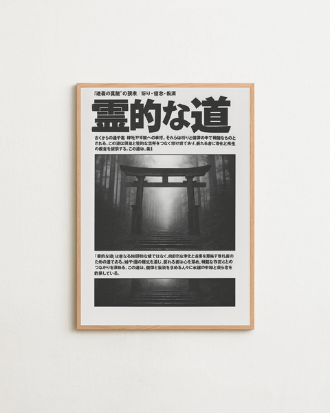 Path of the Spirit poster visad med valfri ram – FrenzyFrame