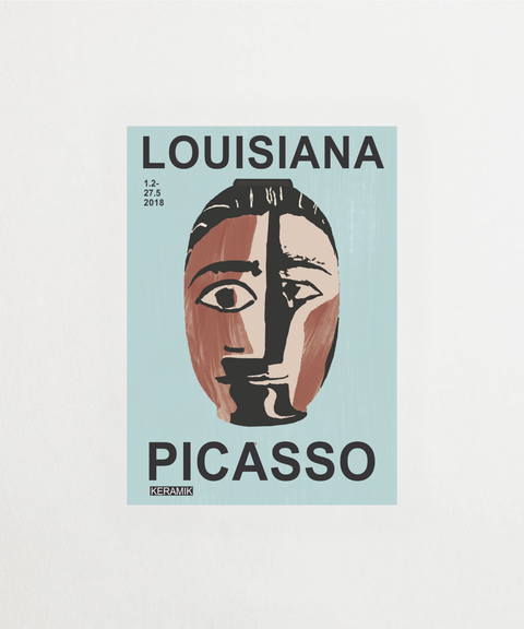 Picasso Louisiana poster med abstrakt motiv – FrenzyFrame