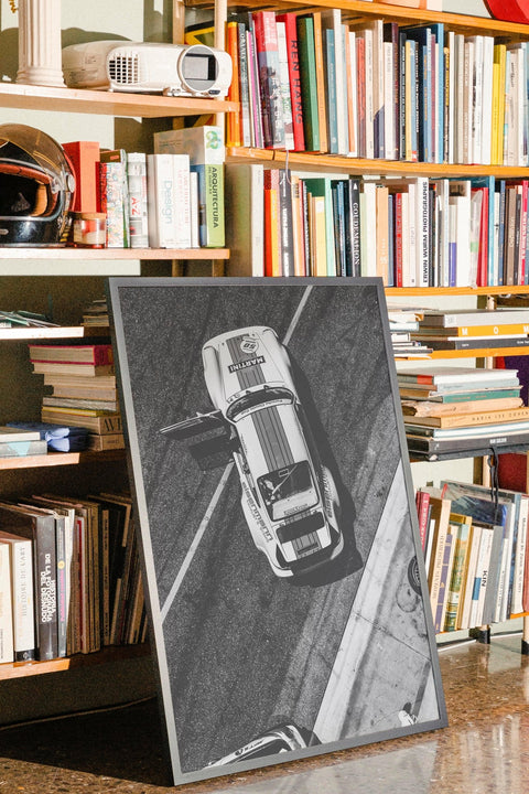 Porsche Racing poster visad med valfri ram – FrenzyFrame motorsport print