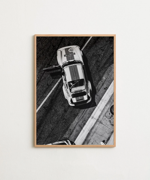 Porsche Racing poster visad med valfri ram – FrenzyFrame motorsport dekoration