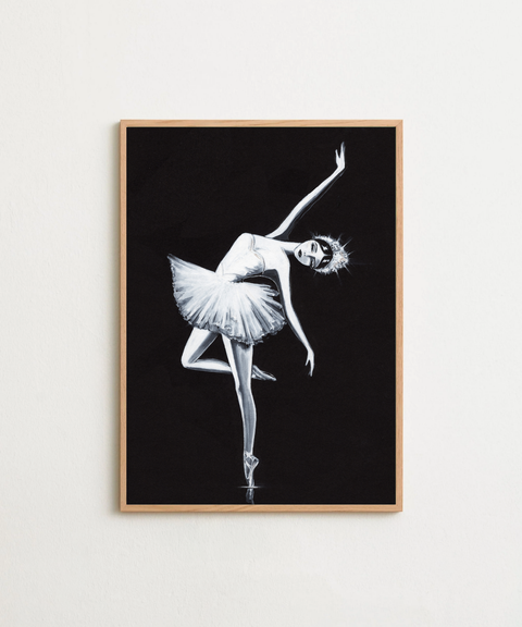 Prima Ballerina poster visad med valfri ram – FrenzyFrame