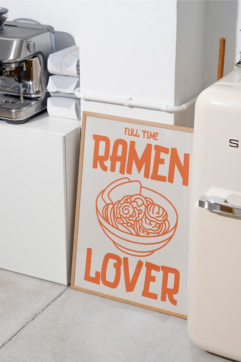 Ramen Lover poster visad med valfri ram – FrenzyFrame