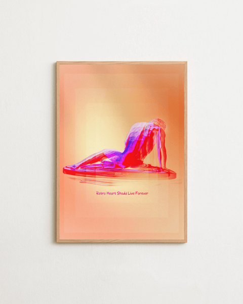 Raw Aura poster i miljö med valfri ram – FrenzyFrame