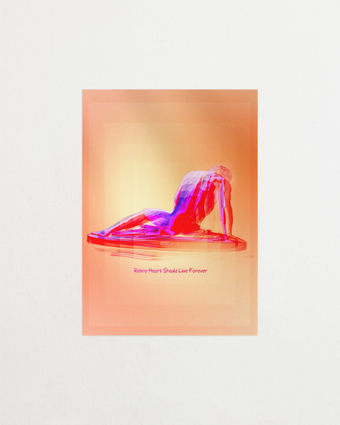 Raw Aura poster med abstrakt design – FrenzyFrame