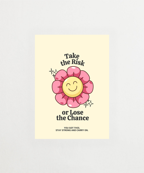 Risk & Bloom poster med blommornas och törnens motiv – FrenzyFrame