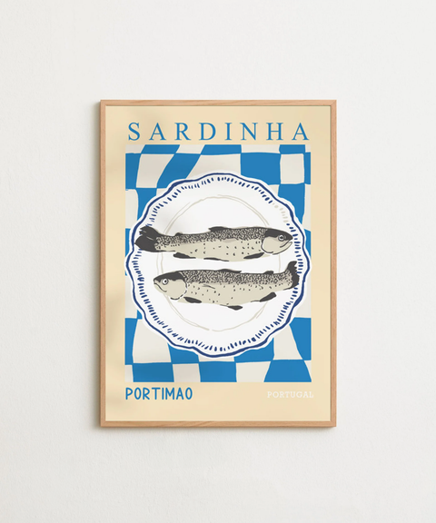 Sardines & Ceramics poster visad med valfri ram – FrenzyFrame