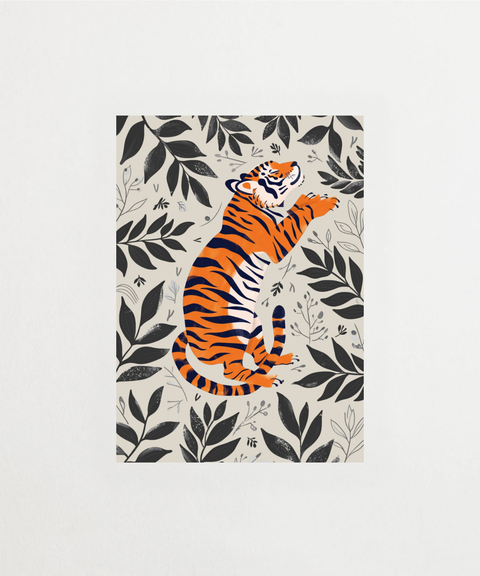 Sleepy Tiger poster med sömnig tiger – FrenzyFrame djurtavla