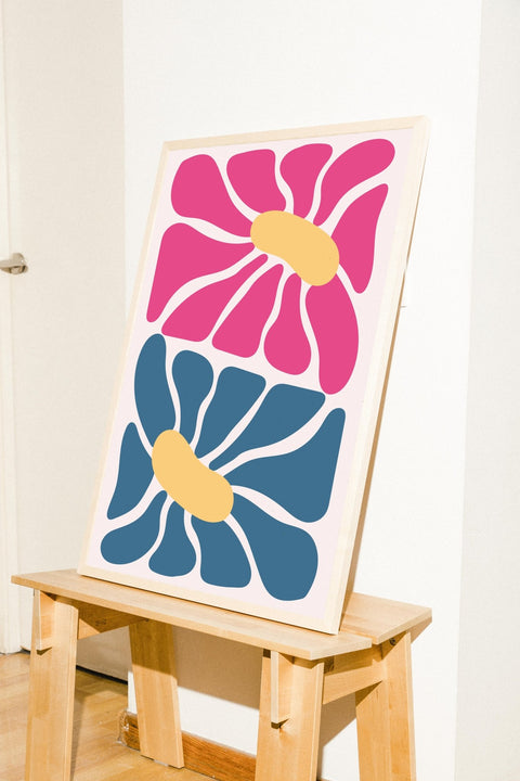 Split in Bloom poster visad med valfri ram – FrenzyFrame