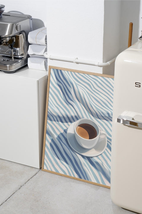 Striped Morning poster visad med valfri ram – FrenzyFrame
