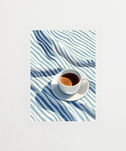 Striped Morning poster med randigt motiv – FrenzyFrame