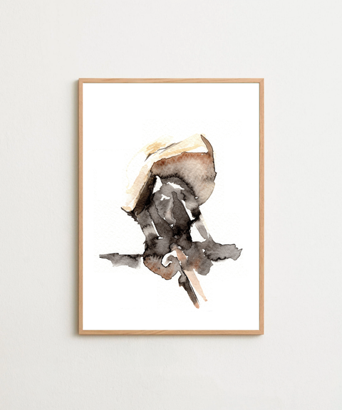 Sun Bathing poster visad med valfri ram – FrenzyFrame