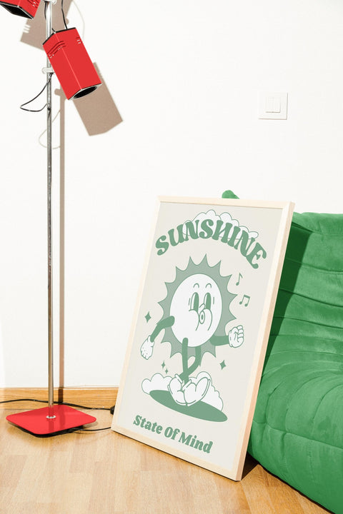 Sunshine State of Mind poster i ram som tillval – FrenzyFrame miljöbild