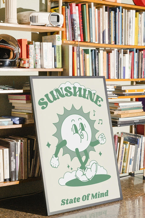 Sunshine State of Mind poster visad med valfri ram – FrenzyFrame