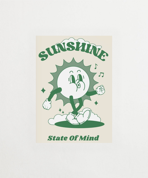 Sunshine State of Mind poster med solmotiv – FrenzyFrame
