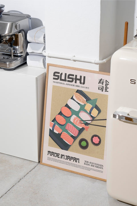 Sushi-poster visad med valfri ram – FrenzyFrame