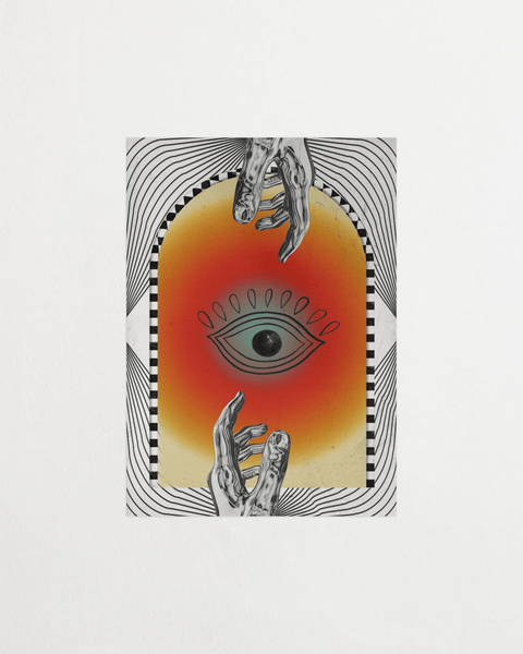 The Eye Between poster med illustrativt motiv – FrenzyFrame