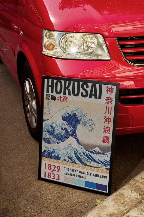 The Great Wave poster visad med ram som tillval – FrenzyFrame