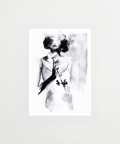 The Rose poster – elegant blomstermotiv – FrenzyFrame
