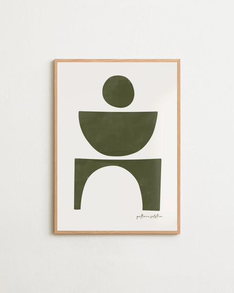 The Shape of Stillness poster visad med valfri ram – FrenzyFrame