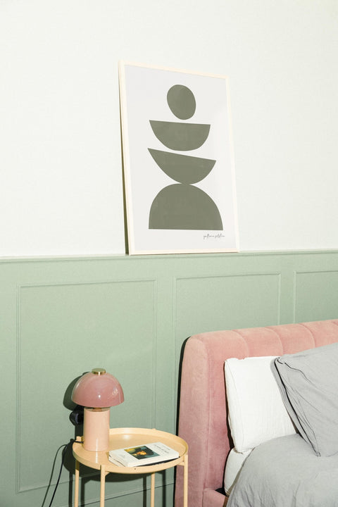 The Shape of Stillness poster visad med valfri ram – FrenzyFrame