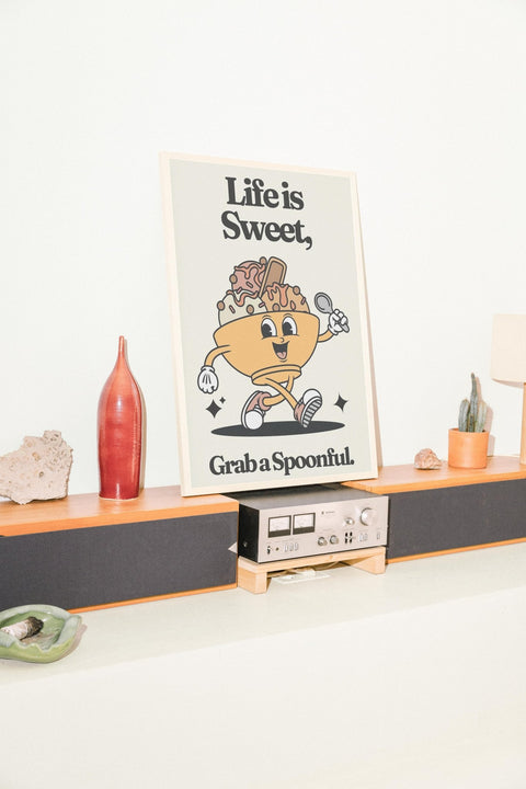 The Sweet Life poster visad med valfri ram – FrenzyFrame